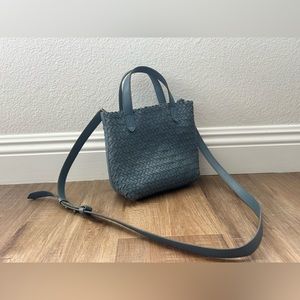 Madewell Small Transport Crossbody Purse: Woven Leather Edition - new